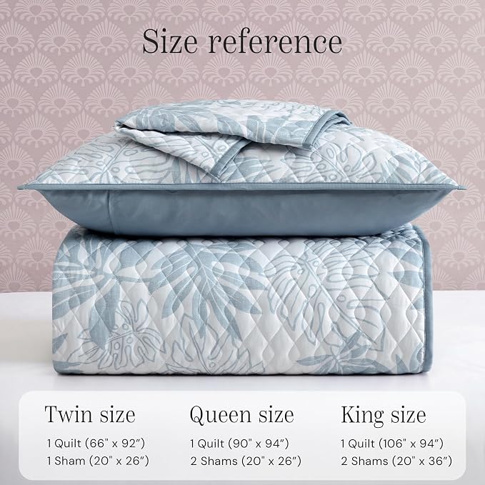 Twin/Twin XL Quilt Set-2 Pieces Soft Bedding Floral Reversible Coverlet | All - Image 6