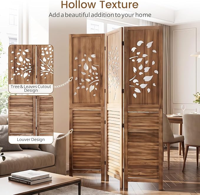 GIANTEX 3 Panel Folding Room Divider - Image 3