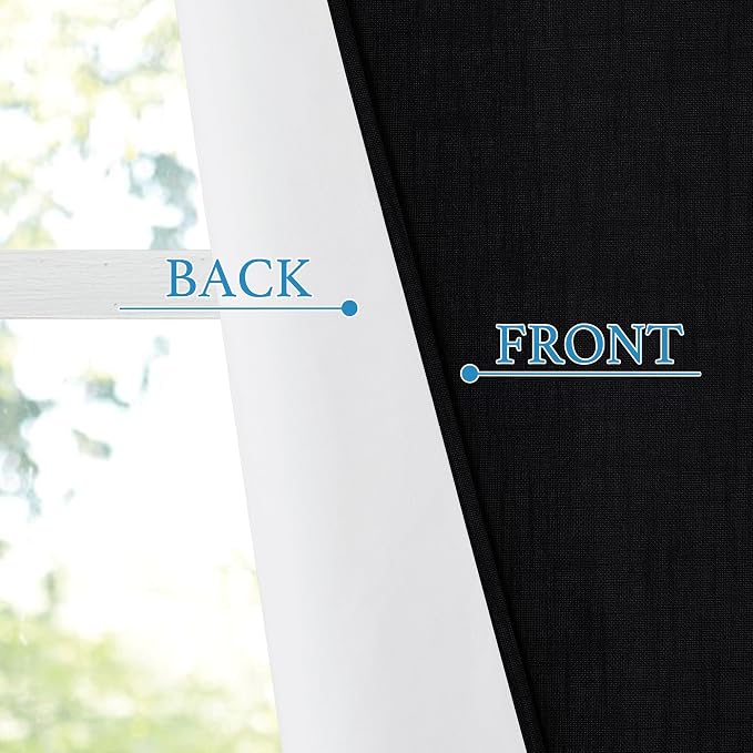 RYB Home 100% Blackout Door Curtains - Image 8