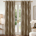 Deconovo Curtains for Living Room, Pattern Blackout Curtains 63 Inches Long | by Deconovo