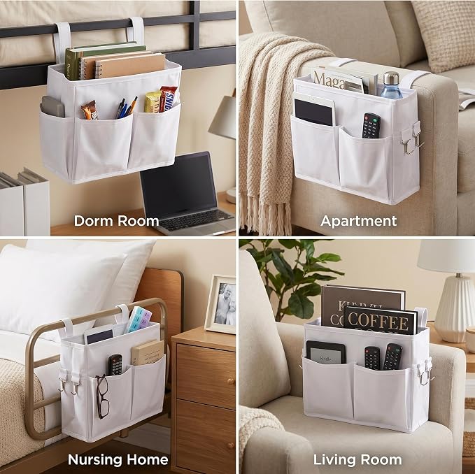 Bedside Caddy, Oxford Fabric Magazine Holder - Image 6