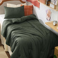 Bedsure Twin/Twin XL Comforter Set, Dark Green Soft Prewashed Bedding by Unknown
