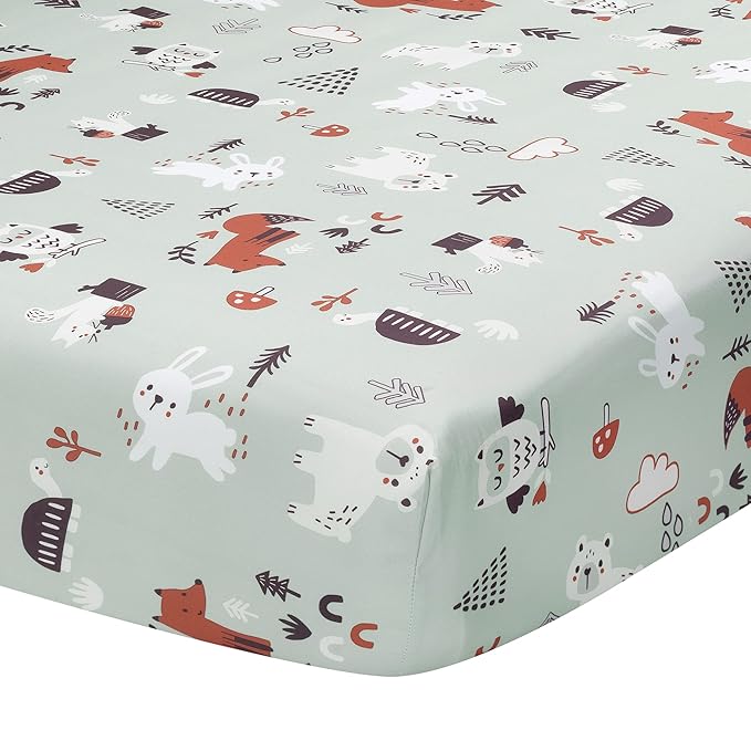 Bedtime Originals Animal Alphabet 5-Piece Infant Nursery Baby Crib Bedding Set