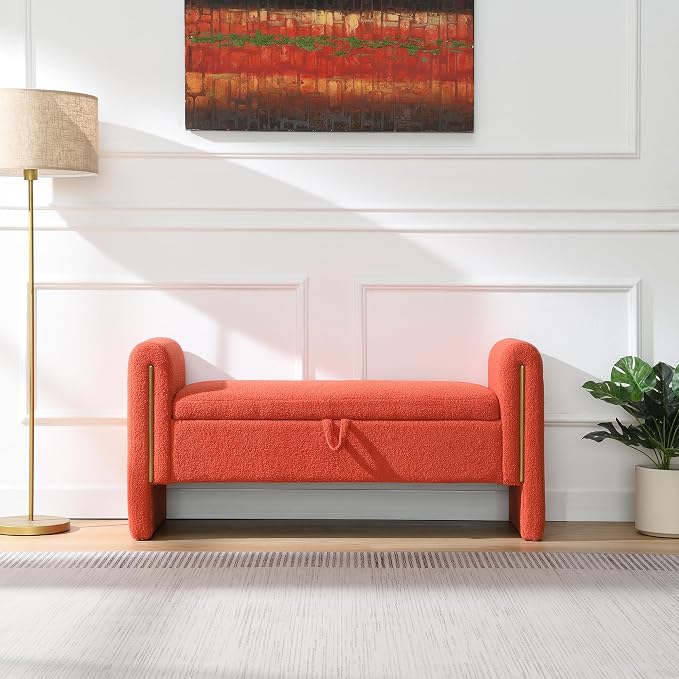 Modern Teddy Fabric Bed End Bench - Image 6