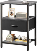 Huuger Night Stand with 2 Drawers, Bed Side Table with Open Shelf | Bedroom by Huuger