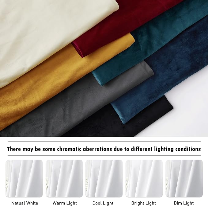 RYB Home Velvet Curtains 108 inches Long - Image 6