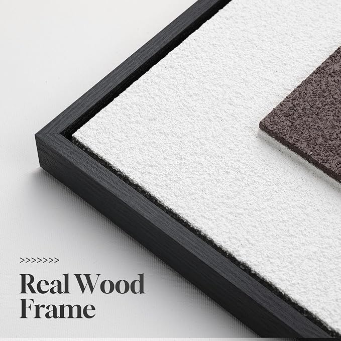 Large Framed 3D Textured Neutral Abstract Wall Art - Image 6