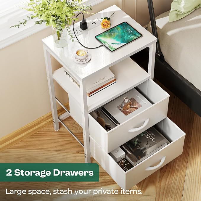 Huuger Nightstands Set of 2, End Tables - Image 6