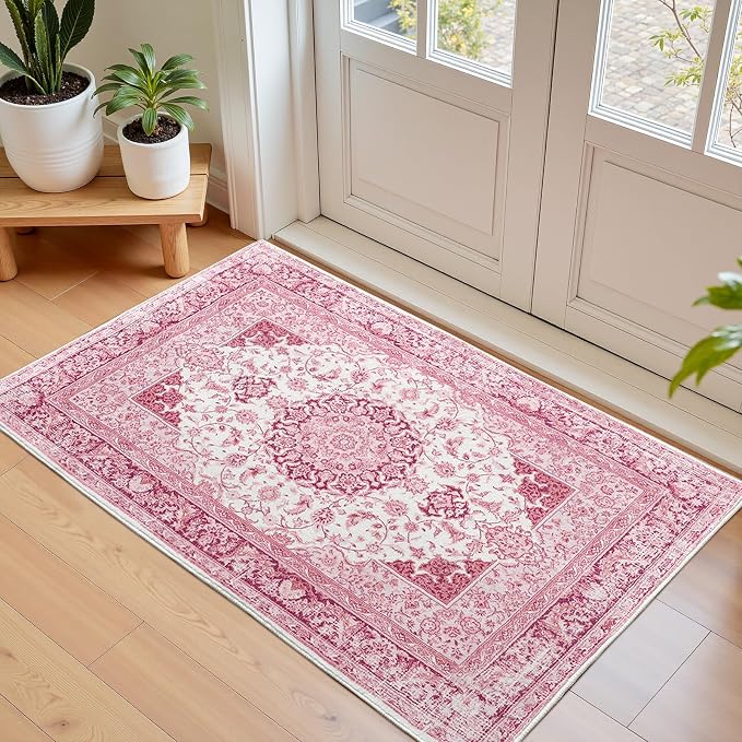 Macgace Washable Vintage Area Rug by Macgace