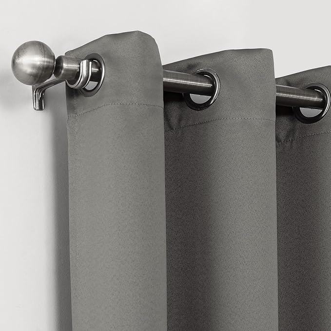 Sun Zero Nordic Theater Grade Extreme 100% Blackout Grommet Curtain Single Panel by SunZero%E2%84%A2
