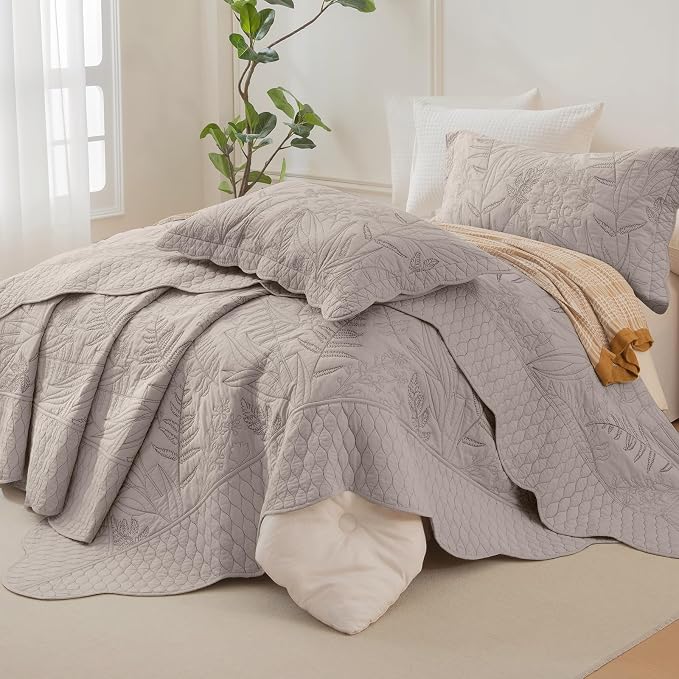 CozyTide Oversized King Bedspread 120x120, Pre-Washed Cotton Extra Large King by CozyTideComforterSet