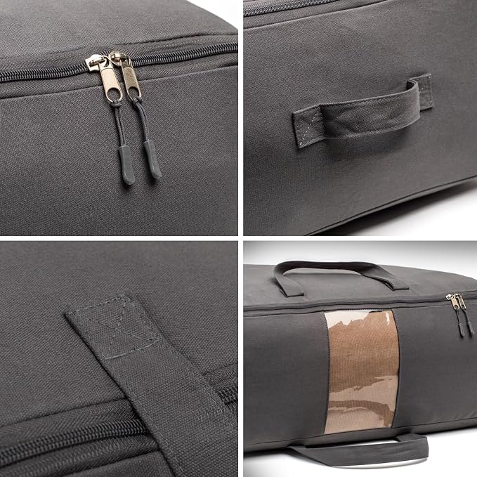 Soft Canvas Storage Bags with Zipper. Thick Breathable - Image 4
