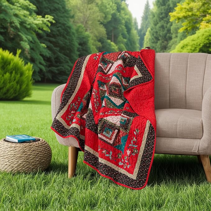 VAPUTAR Farmhouse King Quilt - Image 3