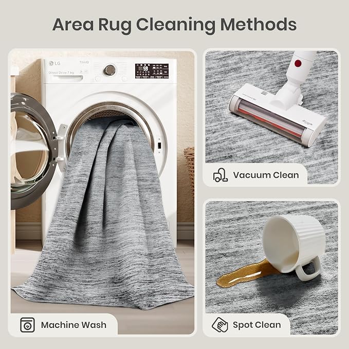 6x9 Area Rugs Non Slip, Large Washable Rugs - Image 8