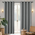 Joydeco Light Grey Blackout Curtains 96 Inches Long, Curtains 96 Inch Length 1 by JOYDECO