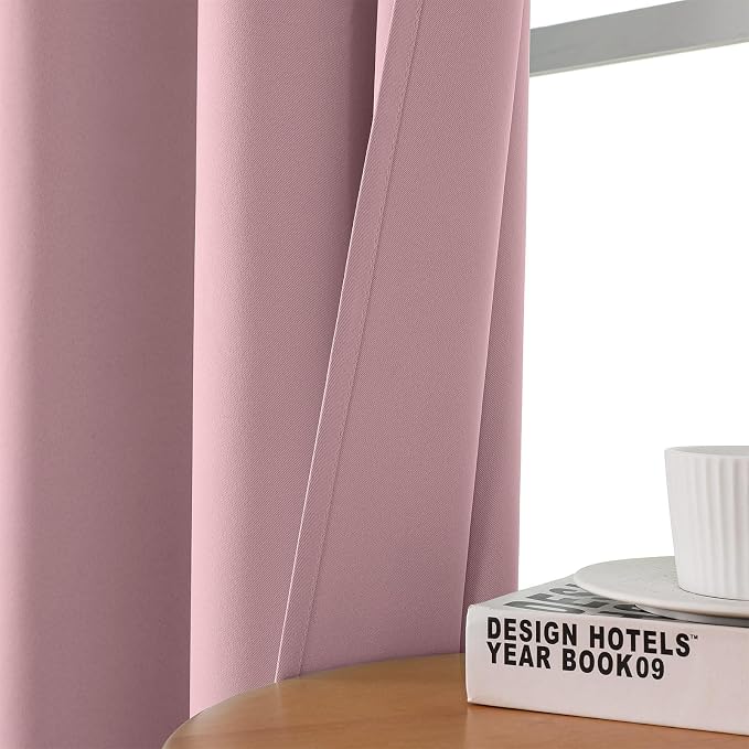 CUCRAF Blackout Curtains 96 inch Length 2 Panels Set, Room Darkening Drapes - Image 7
