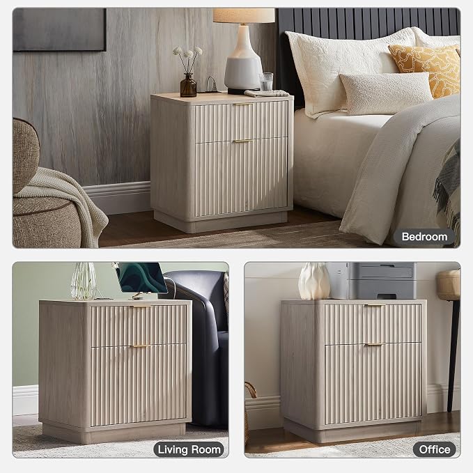 T4TREAM 23'' Fluted Nightstand - Image 6