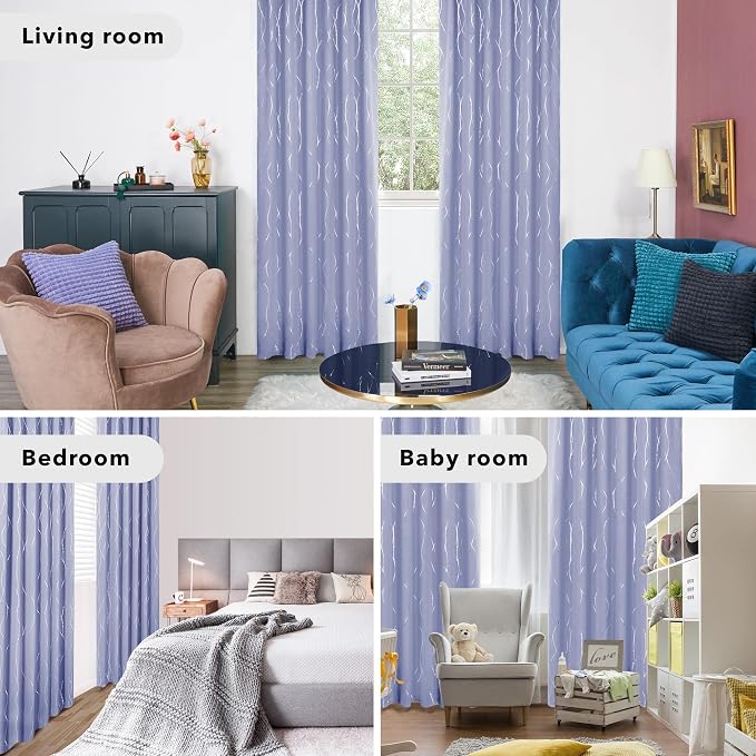 Deconovo Blackout Back Tab Curtains - Image 6