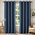 Joydeco Blackout Curtains 72 Inches Long 2 Panels Burg, Room Darkening Curtains by JOYDECO