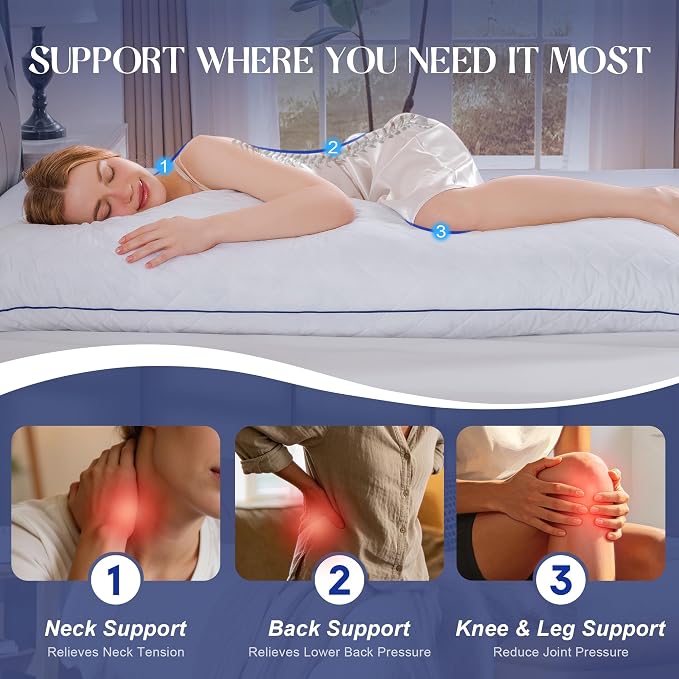 DOWNSTORIA Memory Foam Body Pillow - Image 5