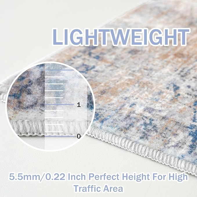 Abstract Runner Rug 3x16 Ft Extra Long Washable Runners - Image 5