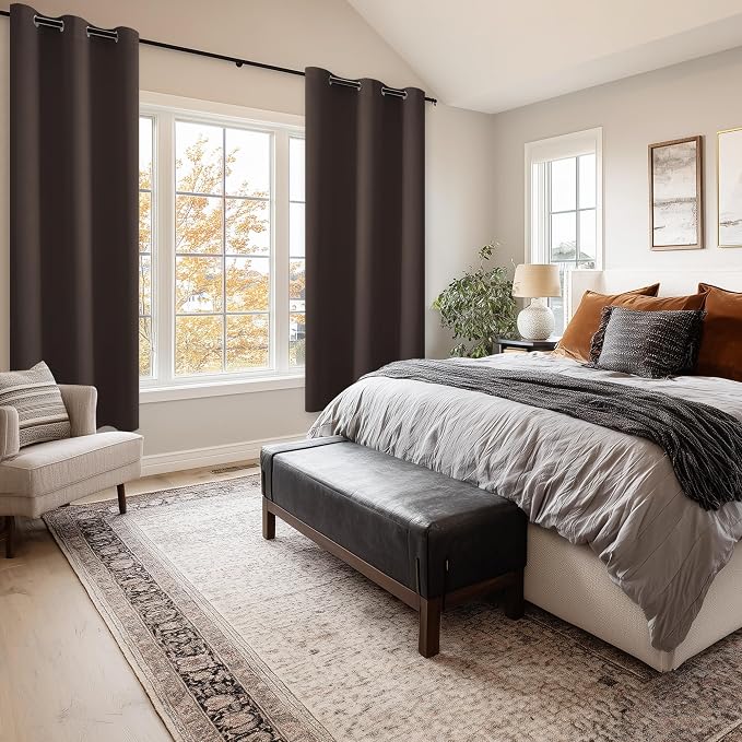 Blackout Curtains for Bedroom and Living Room, 38 x 72 Inch | Thermal Insulated - Image 6