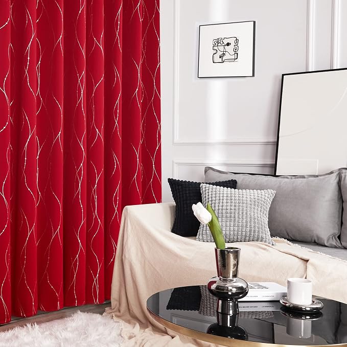 Deconovo Living Room Curtains 72 Inches Long, Thermal Insulated, Room Darkening - Image 4