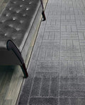 Custom Length Hallway Runner Rug,Slip Resistant,Bricks Anthracite, 26 Inch X 19 feet, Sold and Priced Per Foot