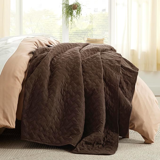 Bedsure Quilts Queen Size, Lightweight Comforter Set, Basket Weave, All-Season - Image 2