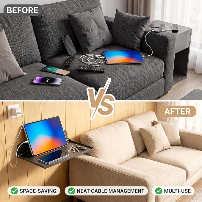 Foldable Wall Shelf, Space Saving Tray - Image 6