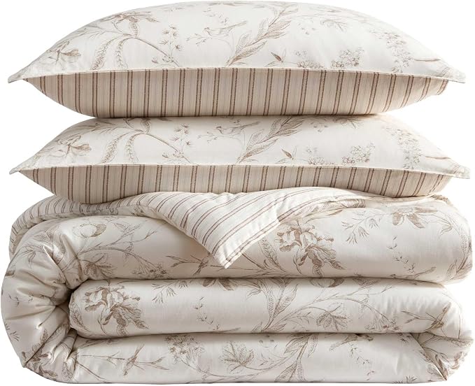 Laura Ashley - Reversible Cotton Twin Comforter Set - Image 8