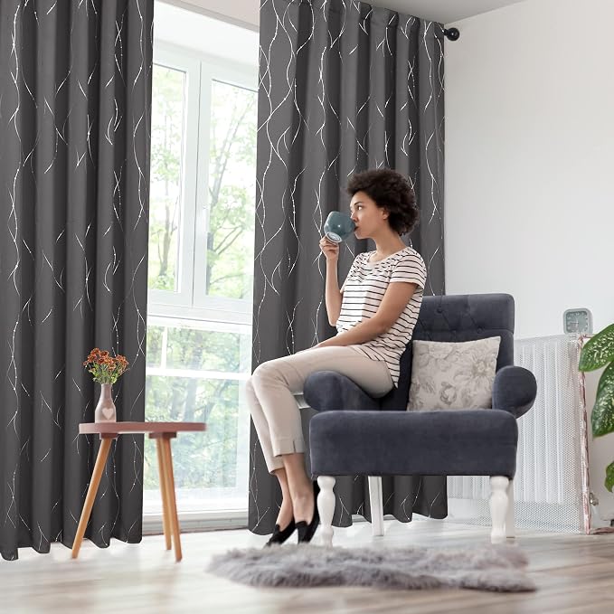 Deconovo Blackout Back Tab Curtains - Image 8