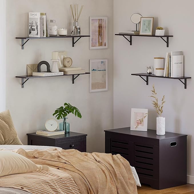 Long Wall Shelves, 31.5" Wall Mounted Shelves - Image 6