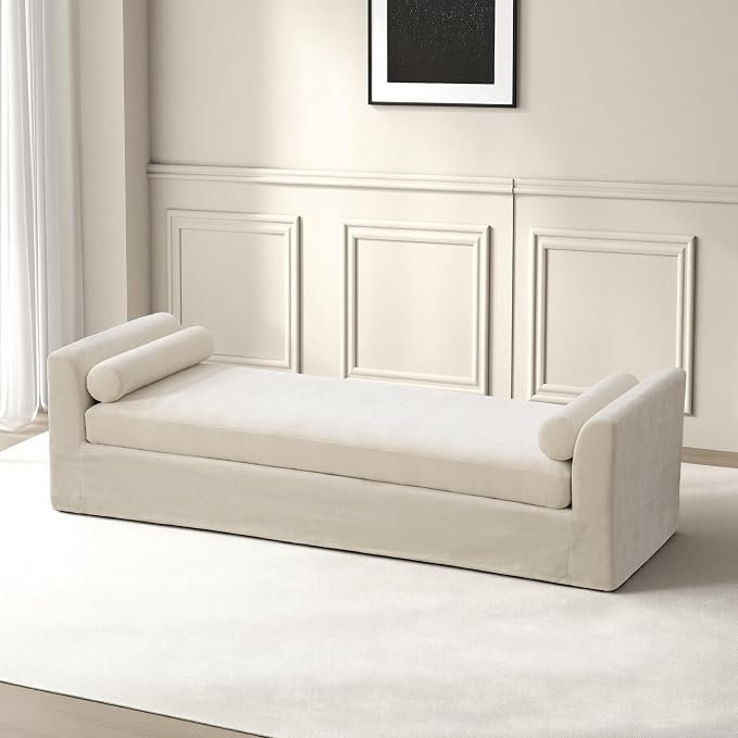 Aoiy & Wifon 90.6" W Chaise Lounge Chair Indoor, Upholstered Oversized End of by AoiyWifon