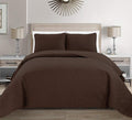 Fancy Collection Embossed Coverlet Bedspread Over Size Set Solid # Austin by Fancy+Linen