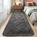 Fluffy Runner Rugs for Bedroom Aesthetic 2x6 Feet, Shag Soft Bedside Rug by Tepook