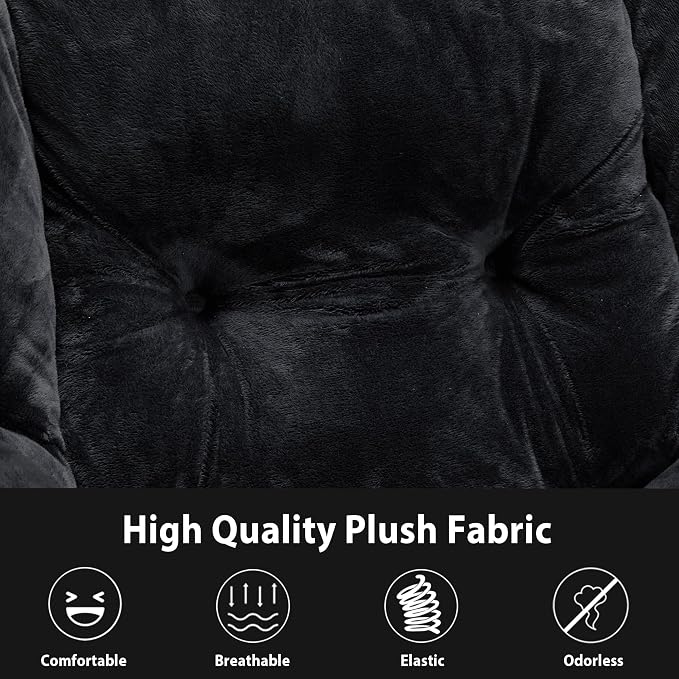 Youtanic Lazy Chair with Folding Ottoman, Accent Chair Plush Upholstered with - Image 9
