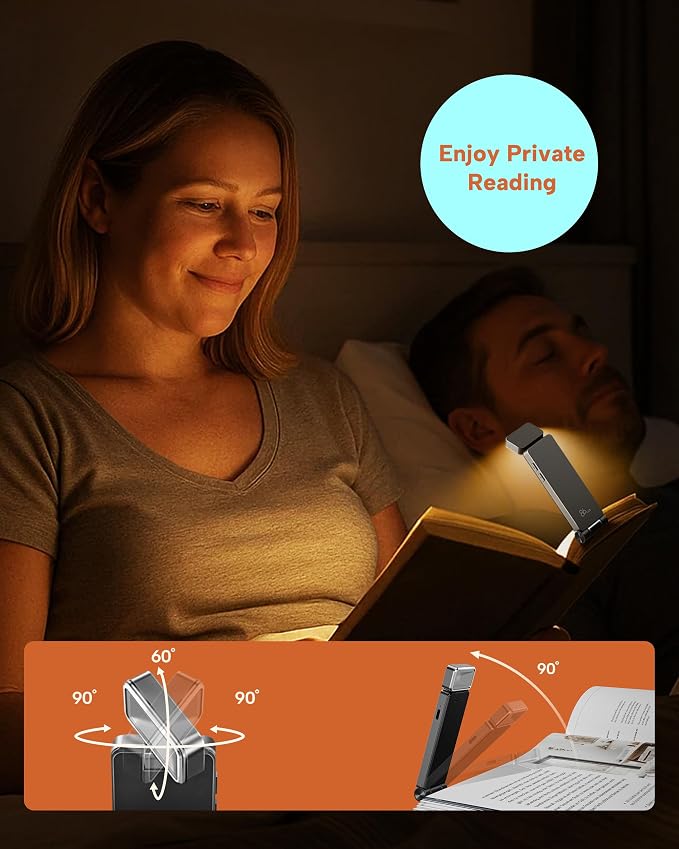 86lux Book Light, Rechargeable Reading Lights - Image 5