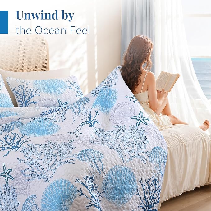 weigelia Coastal Quilt Set King Size - Image 3