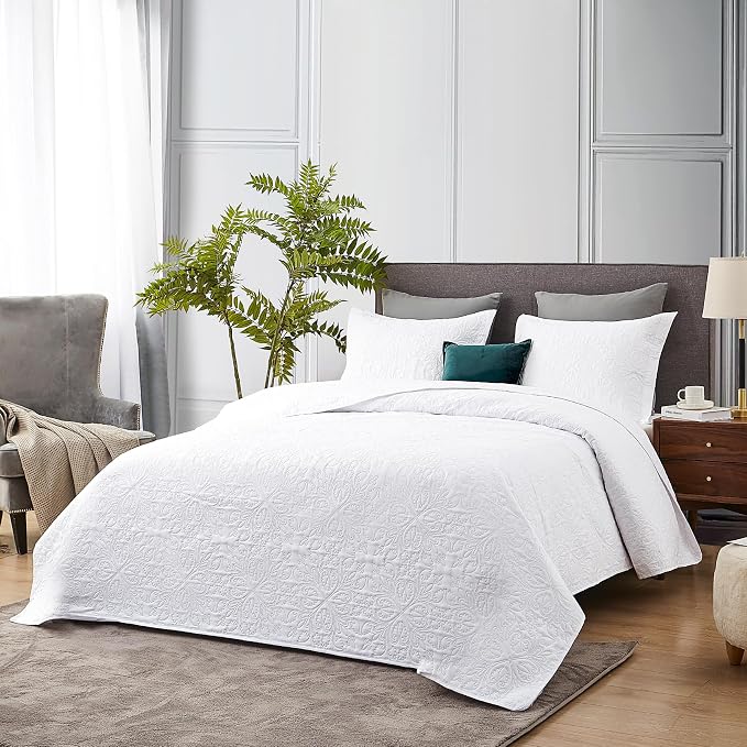 Hansleep White Quilt California King Size - Image 2