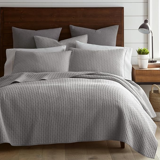 Levtex Home Cross Stitch Reversible King/Cal King Quilt Set and 2 Pillow Shams - Image 7