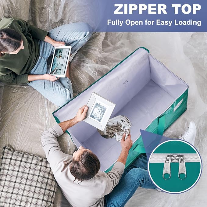 StorageRight Moving Bags, Moving Boxes, 93L 6-Pack Sotrage Bags Totes, - Image 6