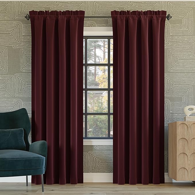 Sun Zero Oslo Theater Grade Extreme Total Blackout Rod Pocket Curtain Panel by SunZero%E2%84%A2