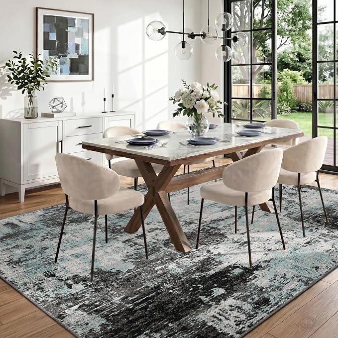 RELEANY Washable 6'x9' Abstract Area Rug - Image 3