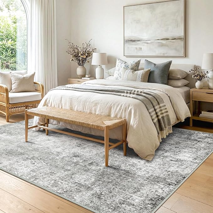 RELEANY Washable 9'x12' Abstract Area Rug - Image 2