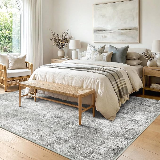RELEANY Washable 7'x9' Abstract Area Rug - Image 2
