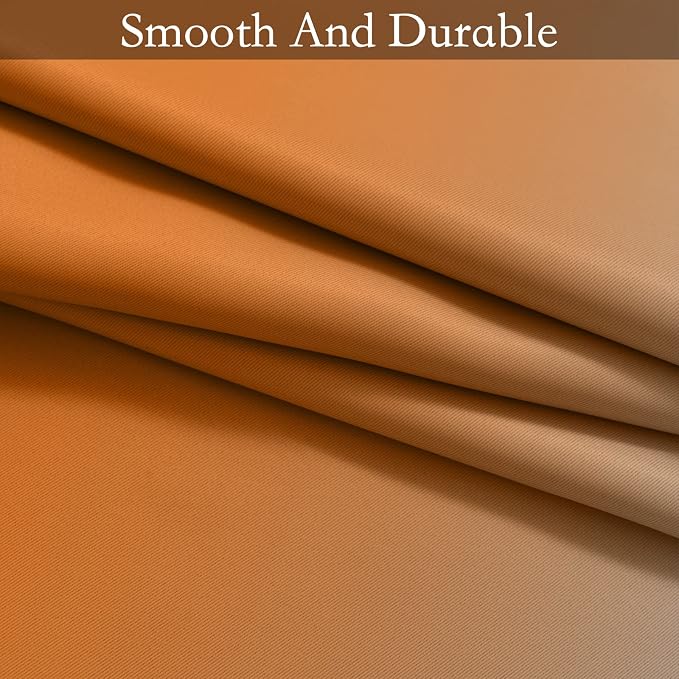 SimpleHome Ombre Orange to Grey White Curtains - Image 7