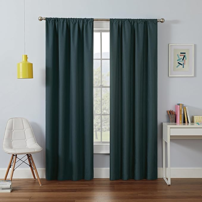 Eclipse Kendall Blackout Rod Pocket Curtain by EclipseCurtains