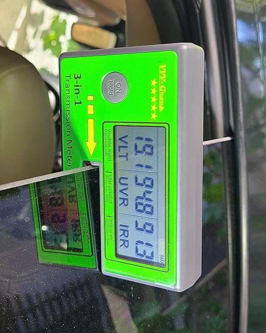 Digital Car Window Tint Meter TM-26 / Side Window Tint, Sun Control Film, VL/UV/IR Transmittance Detection, Tester Meter Gauge (with PU Case)