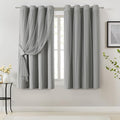 Bujasso Grey 90% Blackout Curtains by Bujasso